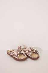 Womensecret Pantuflas para casa de rafia tropical verde