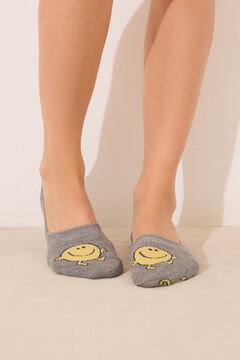 Womensecret Pack de 3 calcetines invisibles Mr. Men estampado