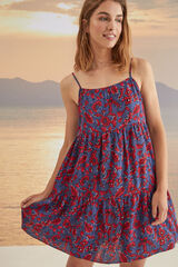 Women'secret Vestido corto tirantes boho estampado