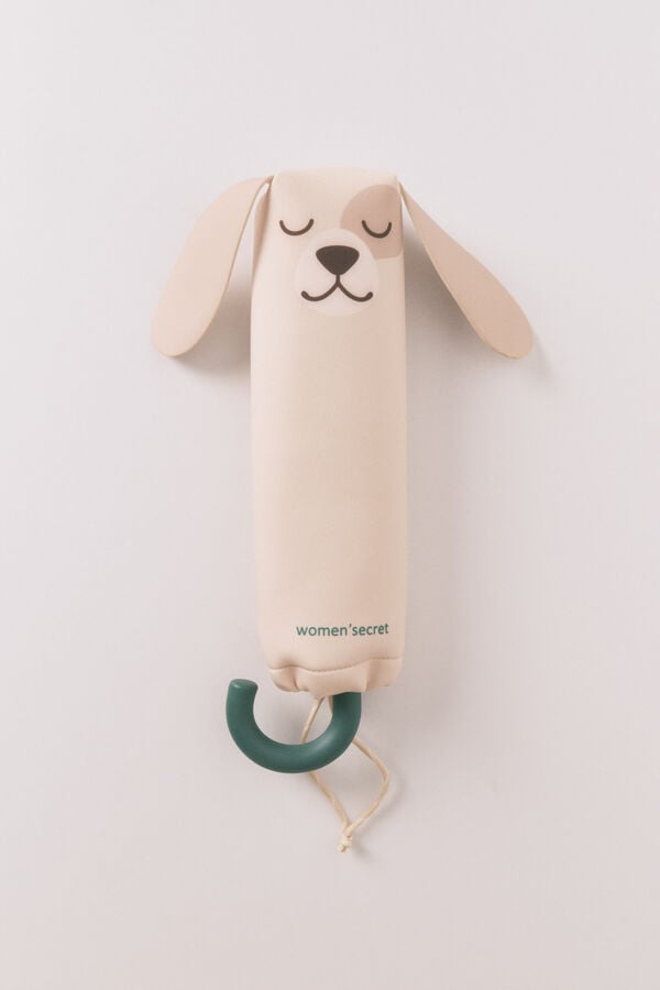Women'secret Funda para paraguas con dise&ntilde;o de perro en 3D verde