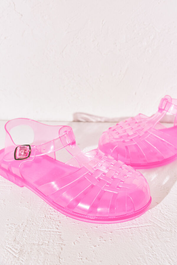 Women'secret Sandalias cangrejeras jelly rosa rosa
