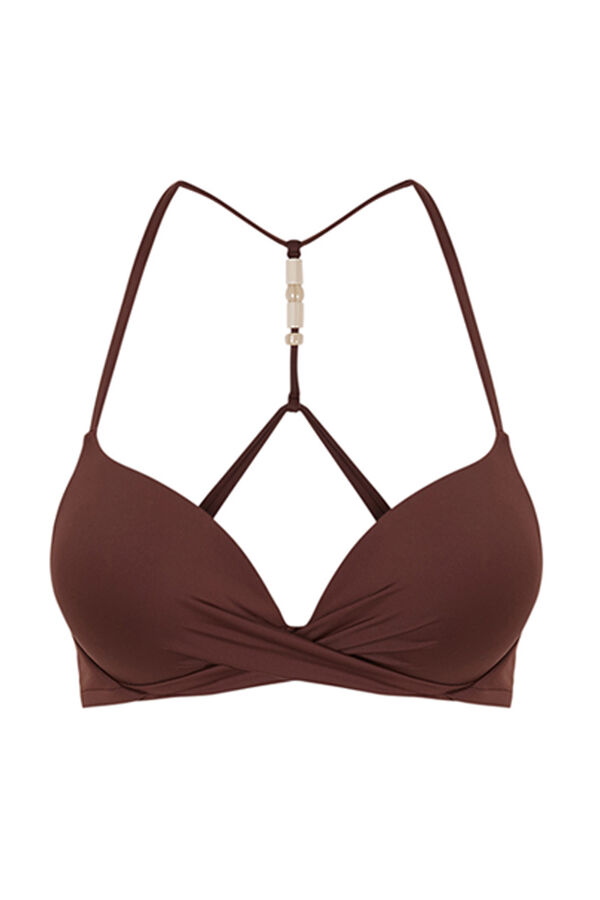 Womensecret Top bikini efecto "súper push up" café 