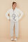 Womensecret Pijama polar Garfield blanco beige