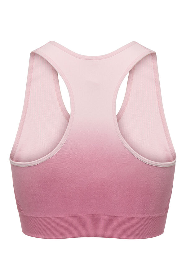 Only Play Brasier deportivo tie dye sin costuras coral