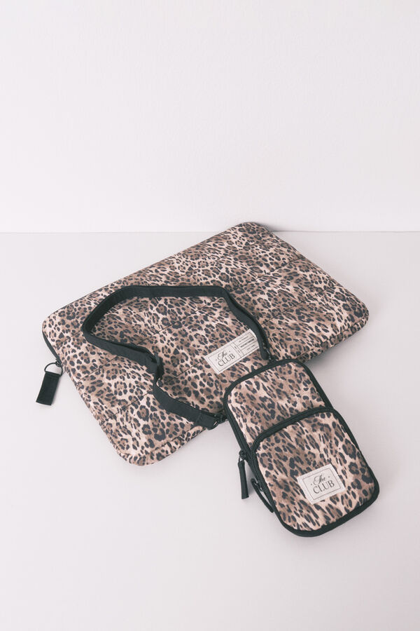 Women'secret Funda para móvil de nailon con estampado animal estampado