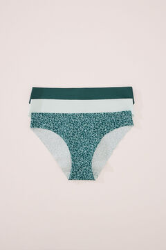 Womensecret Pack de 3 panties clásica de microfibra blanco