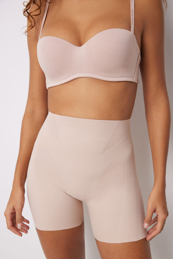 Womensecret Pantalón corto reductor y push up nude nude