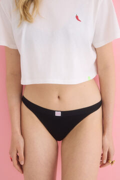Womensecret Tanga seamless negro negro
