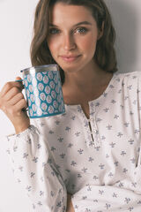 Womensecret Taza térmica con estampado verde estampado