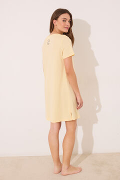 Womensecret Camisón corto de Snoopy amarillo
