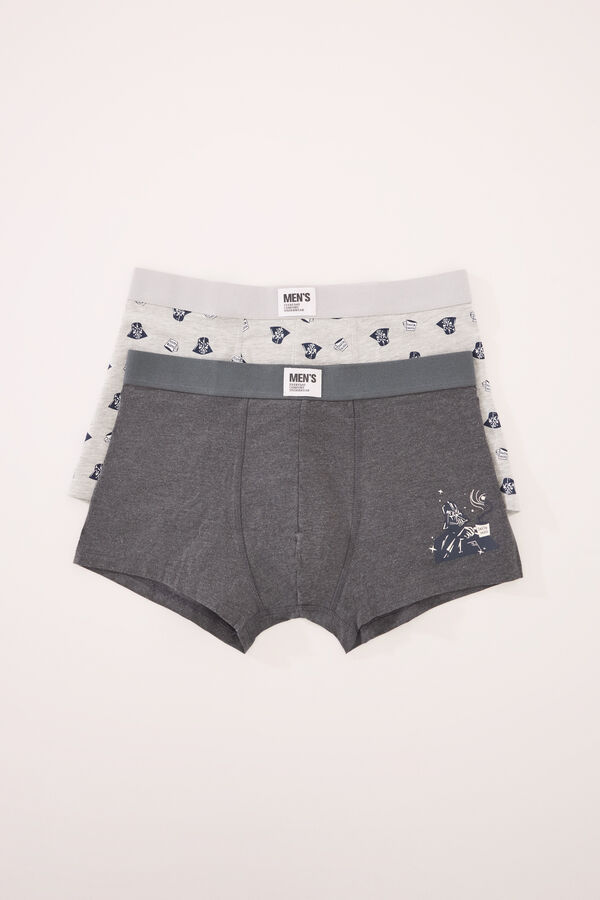 Womensecret Pack de 2 boxer de algodón de Star Wars gris