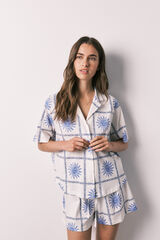 Women'secret Pijama corta camisera de algod&oacute;n soles estampado