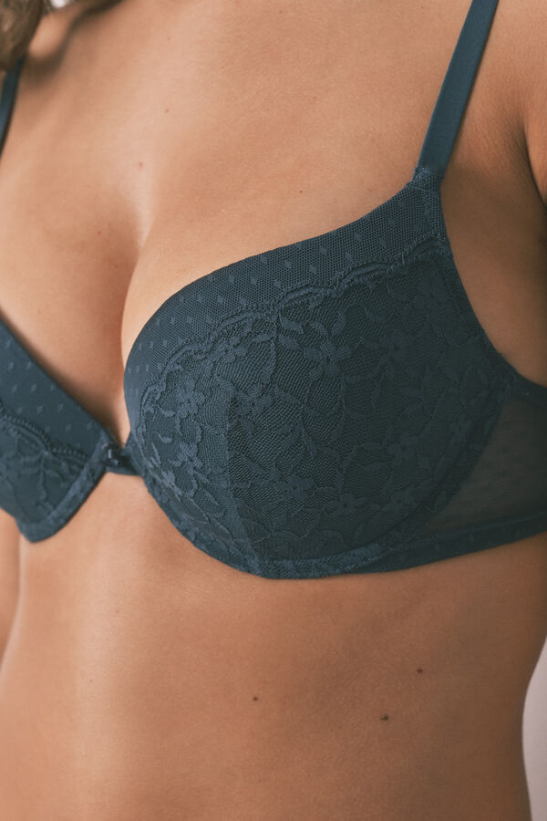 Women'secret GORGEOUS encaje push-up de brasier verde verde