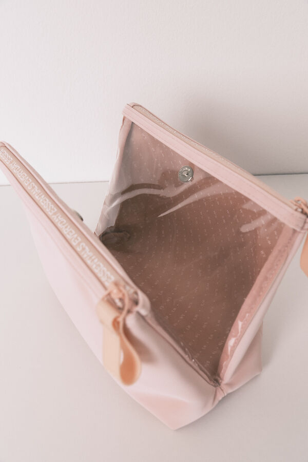 Womensecret Neceser de goma rosa mediano rosa