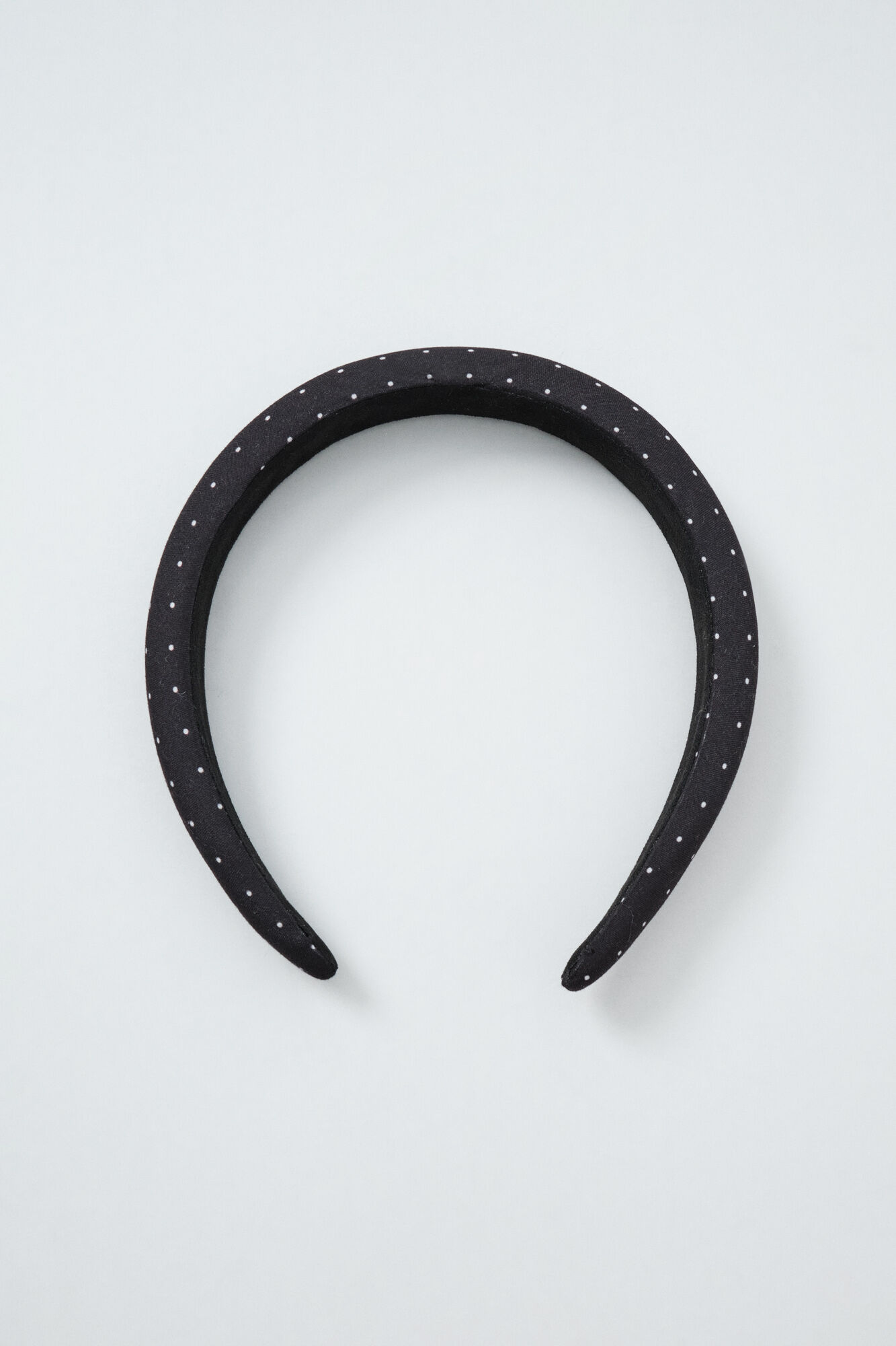 Women'secret Diadema acolchada negra de puntos