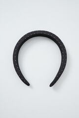 Women'secret Diadema acolchada negra de puntos negro