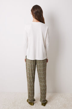 Womensecret Pantalón pijama flores supersoft estampado