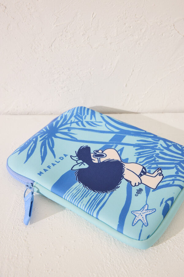 Womensecret Funda de neopreno azul para iPad verde