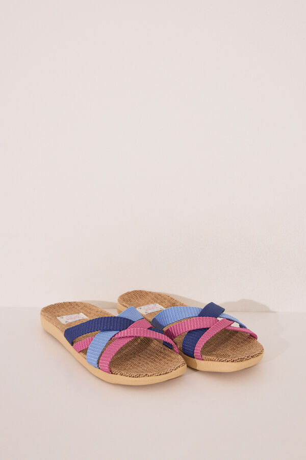 Womensecret Chanclas de tirantes azul claro azul