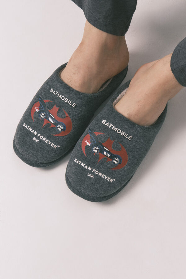 Women'secret Pantuflas para casa grises de Batman gris