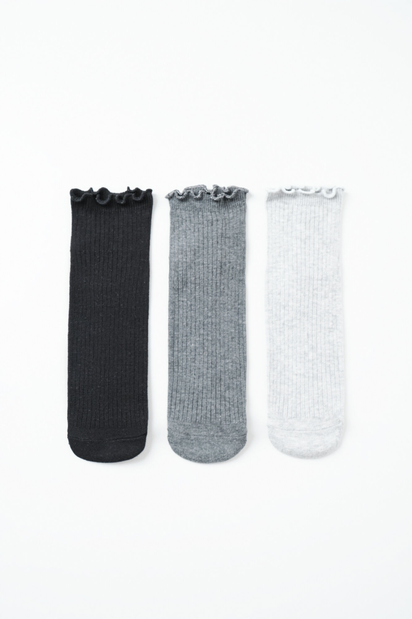 Women'secret Pack 3 calcetines cortos grises lurex