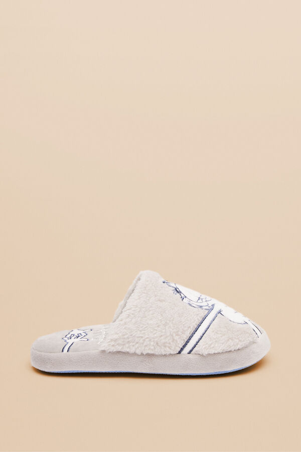 Womensecret Zapatillas casa pelo Garfield gris