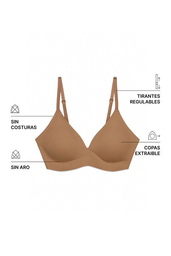 Women'secret Brasier triangular top toffee NAKED caf&eacute;