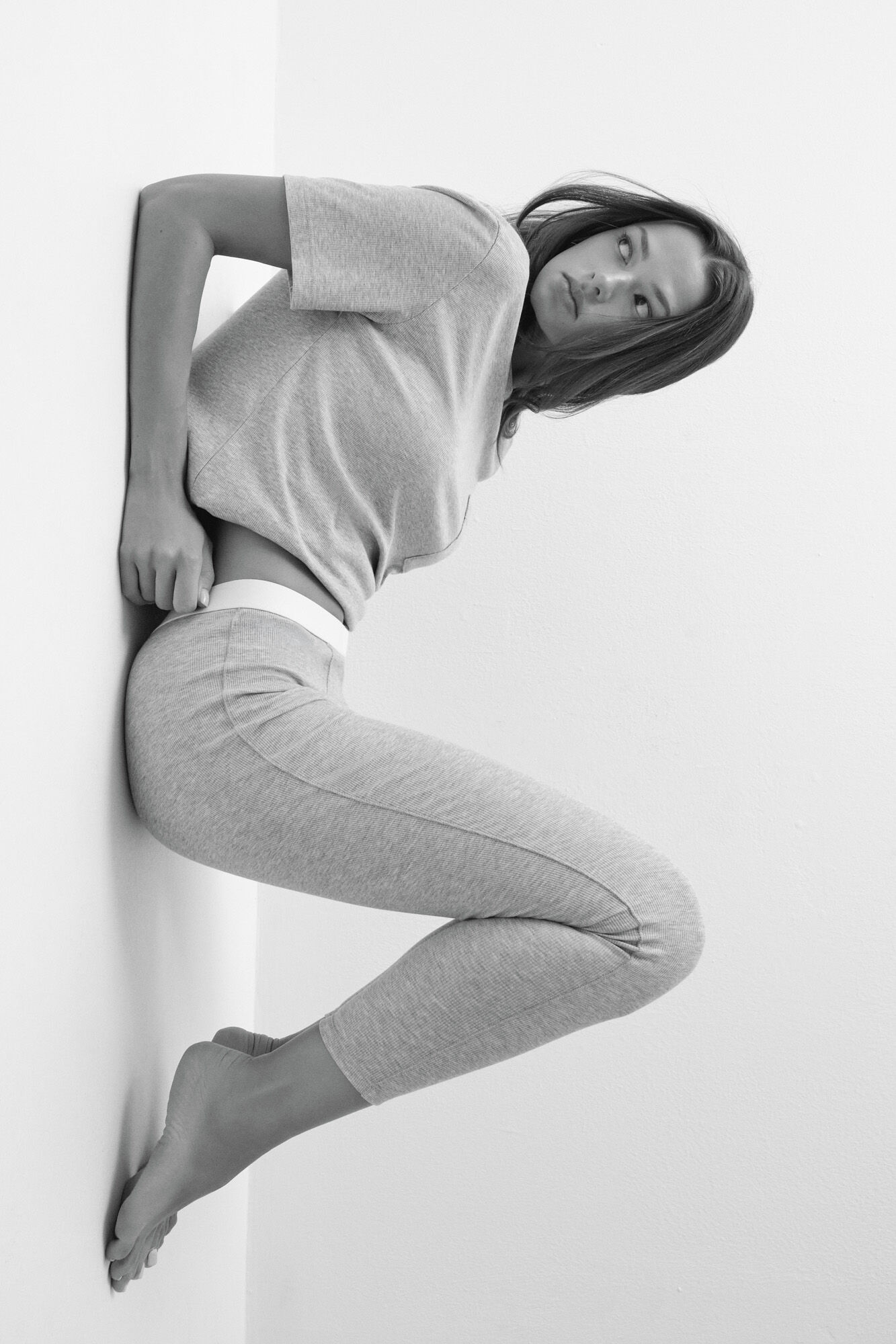 Women'secret Pijama larga playera legging gris