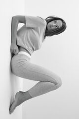 Women'secret Pijama larga playera legging gris gris