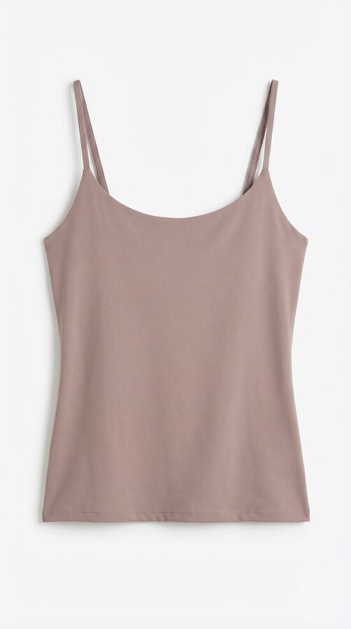 Women'secret Playera de copa fija interior marr&oacute;n caf&eacute;