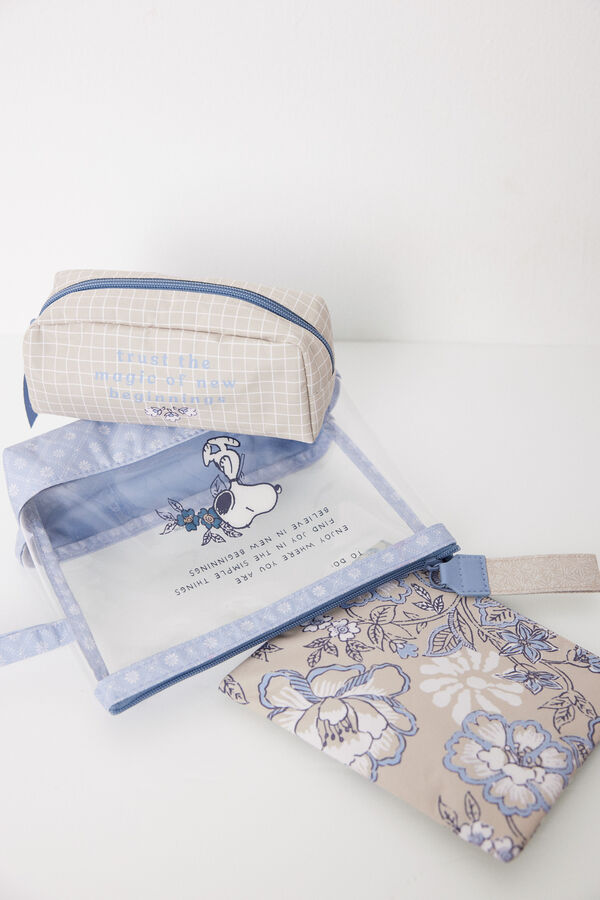 Womensecret Pack de 3 neceseres de Snoopy estampado