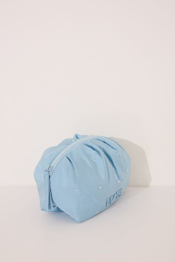 Womensecret Pequeño neceser acolchado en azul medio azul