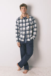 Women'secret Chamarra short de bata borrego para hombre 