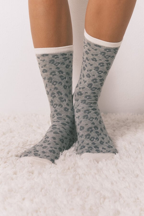 Women'secret Pack de 3 calcetines largos de algodón Miffy  gris