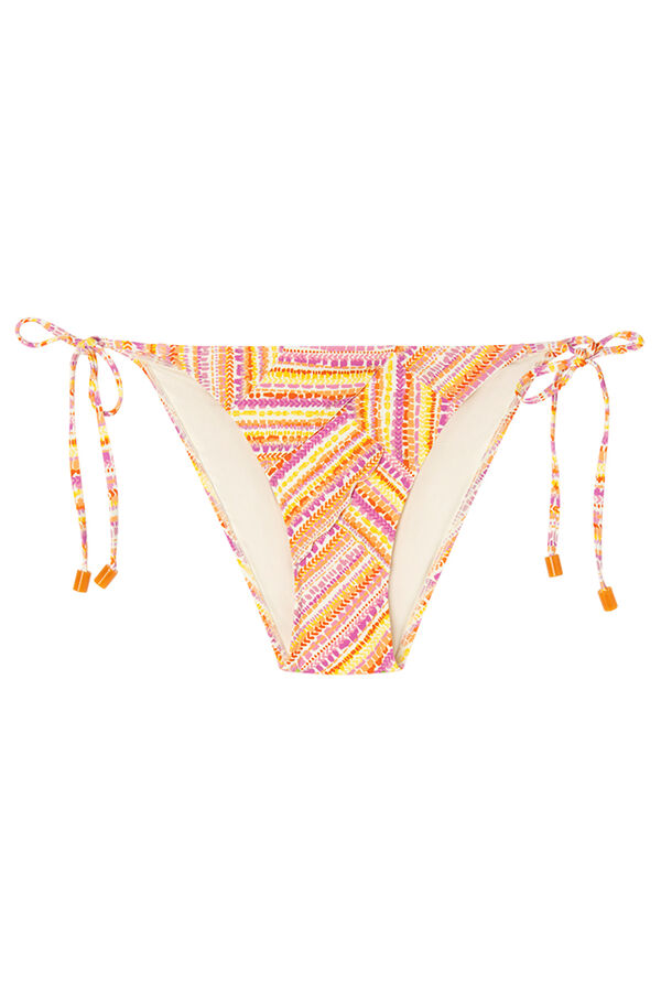 Womensecret Panty de bikini brasileña con estampado patchwork estampado