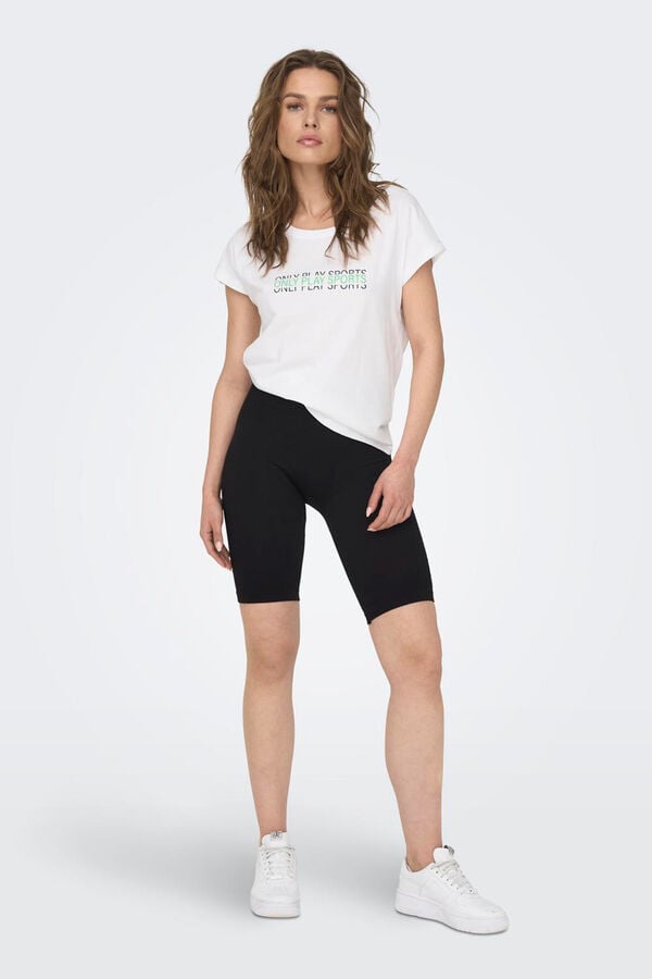 Only Play Legging ciclista seamless negro canal&eacute; negro