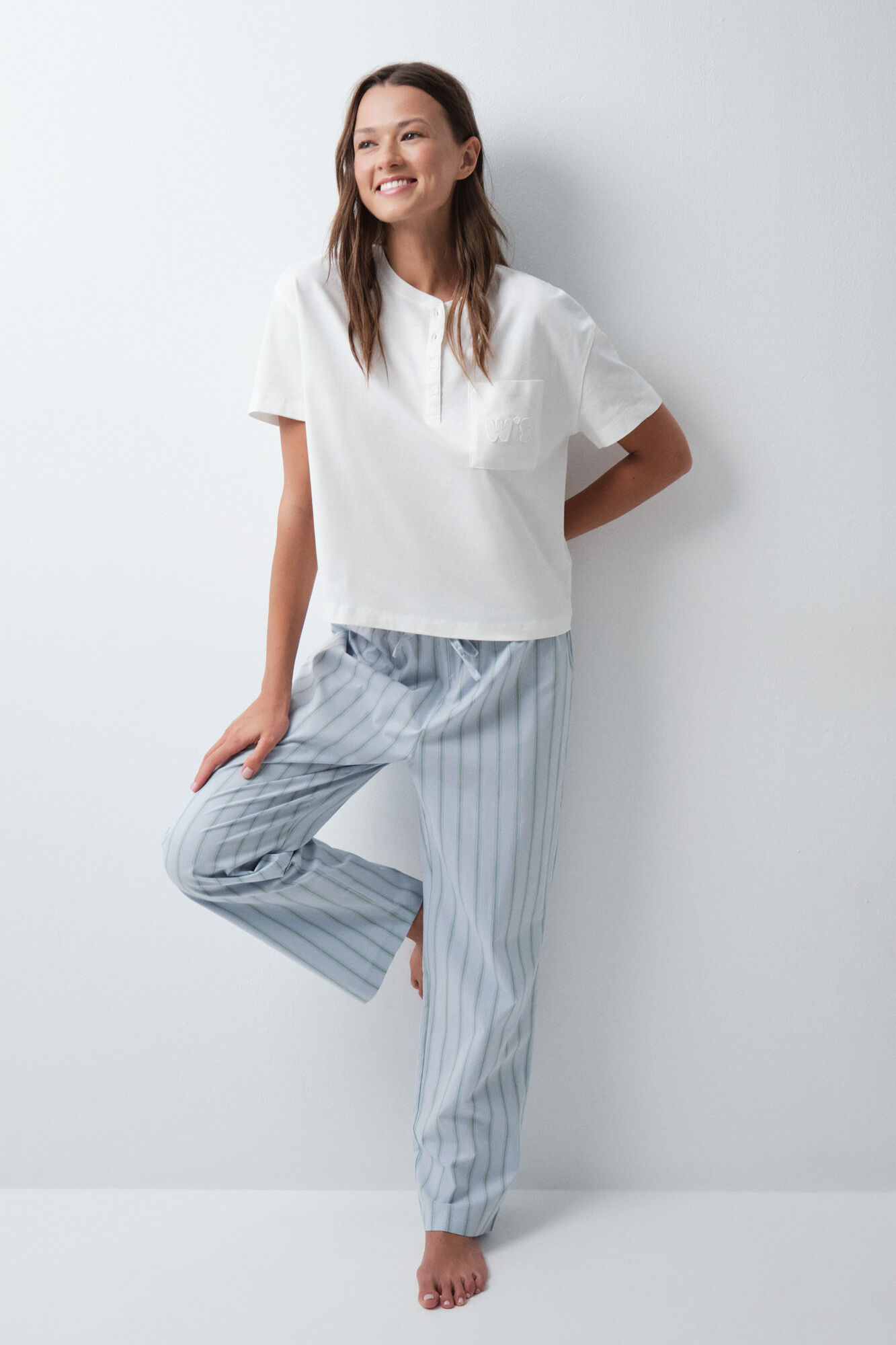 Women'secret Playera de algod&oacute;n blanca