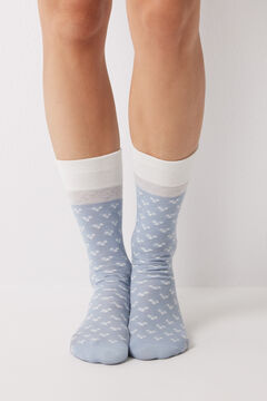Womensecret Calcetines largos rayas rosa rosa