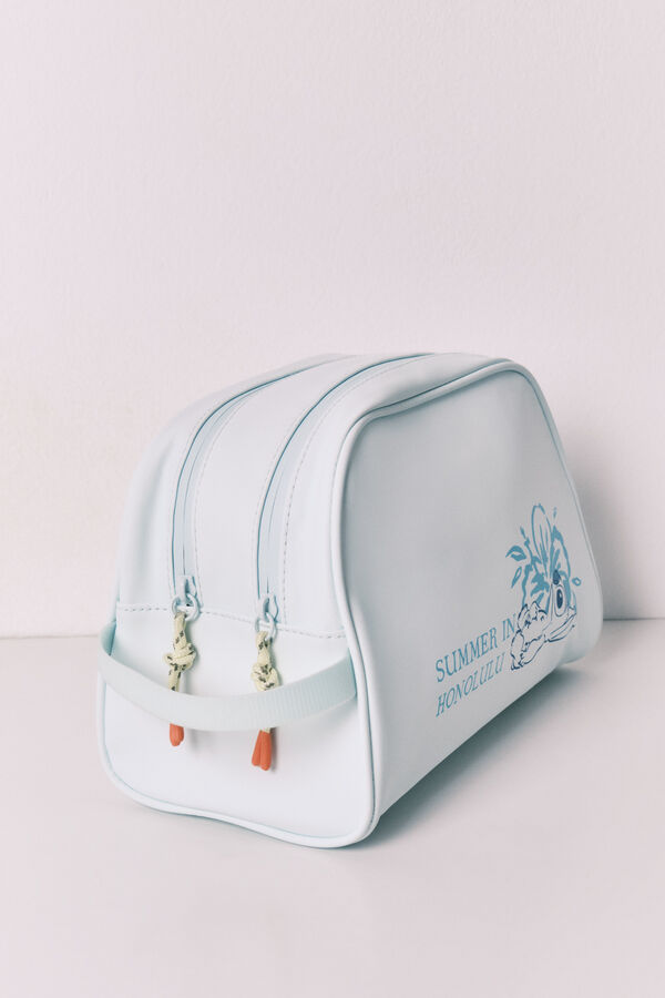 Women'secret Neceser grande doble cierre Stitch azul