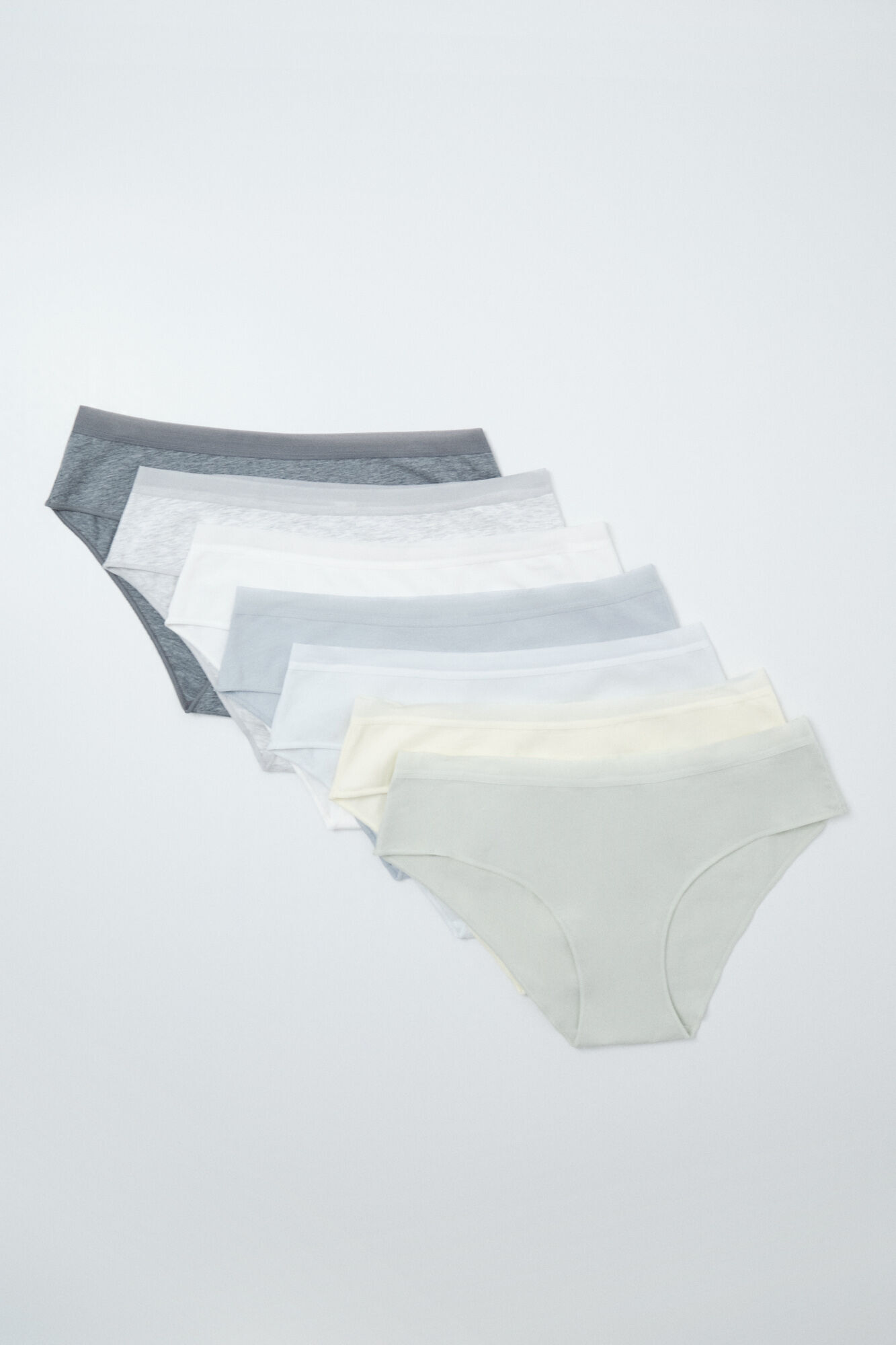 Women'secret Pack 7 bragas anchas algod&oacute;n lisas