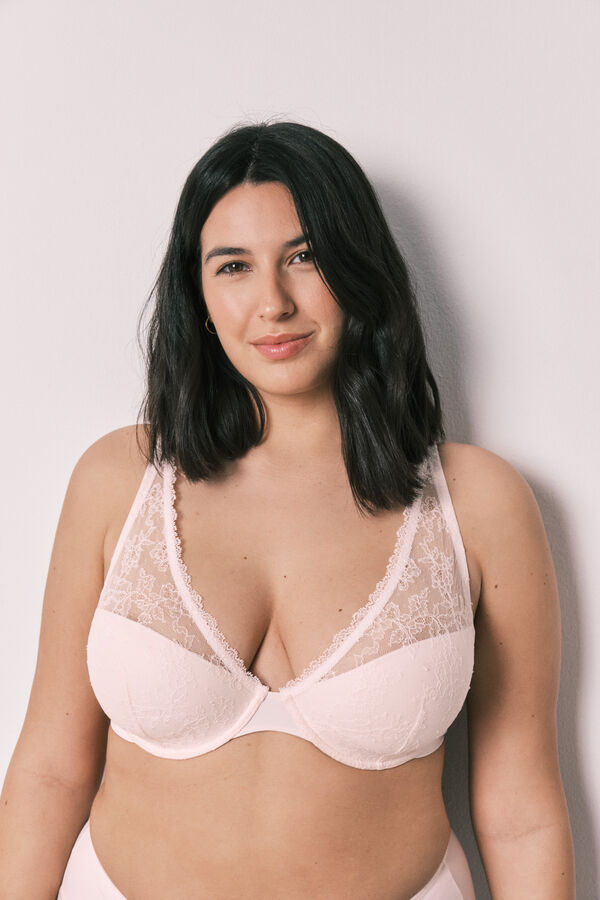 Women'secret Brasier halter de encaje rosa INTUITIVE rosa
