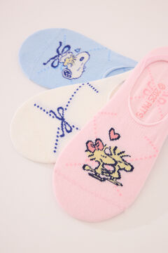 Womensecret Pack de 4 calcetines invisibles WS estampado