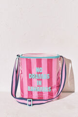 Women'secret Bolsa refrigerante de rayas rosa rosa