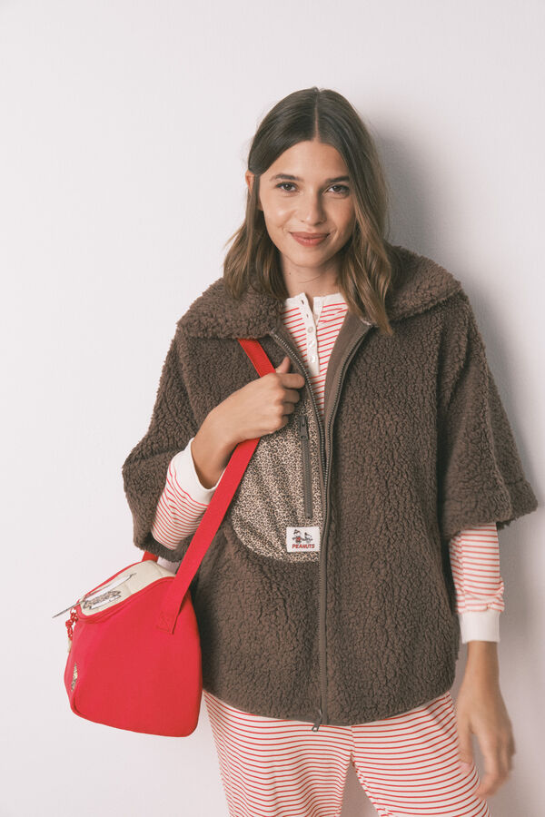 Women'secret Bolsa térmica roja para comida de Snoopy rojo