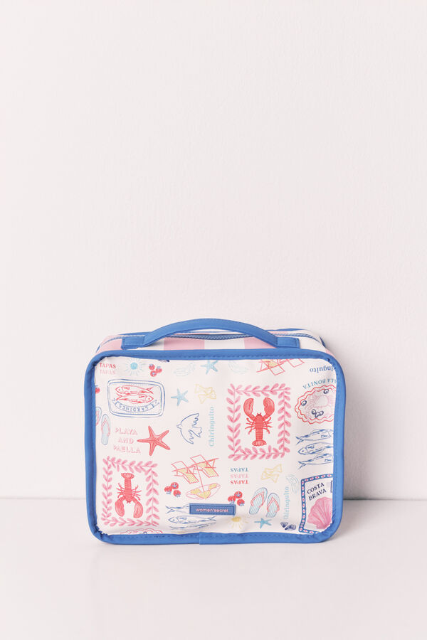Women'secret Neceser grande malet&iacute;n multicolor estampado