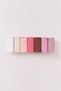 Women'secret Pack de 7 tangas de algod&oacute;n rosa