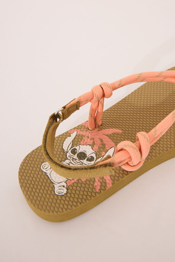 Womensecret Chanclas de cuerda de Lilo & Stitch kaki