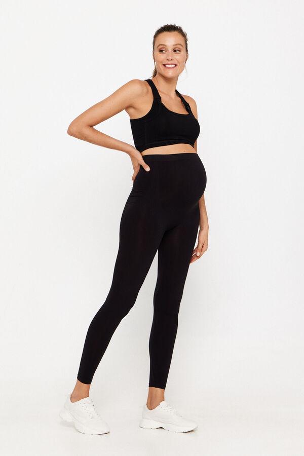 Mamalicious Pantalón legging de premamá activos negro