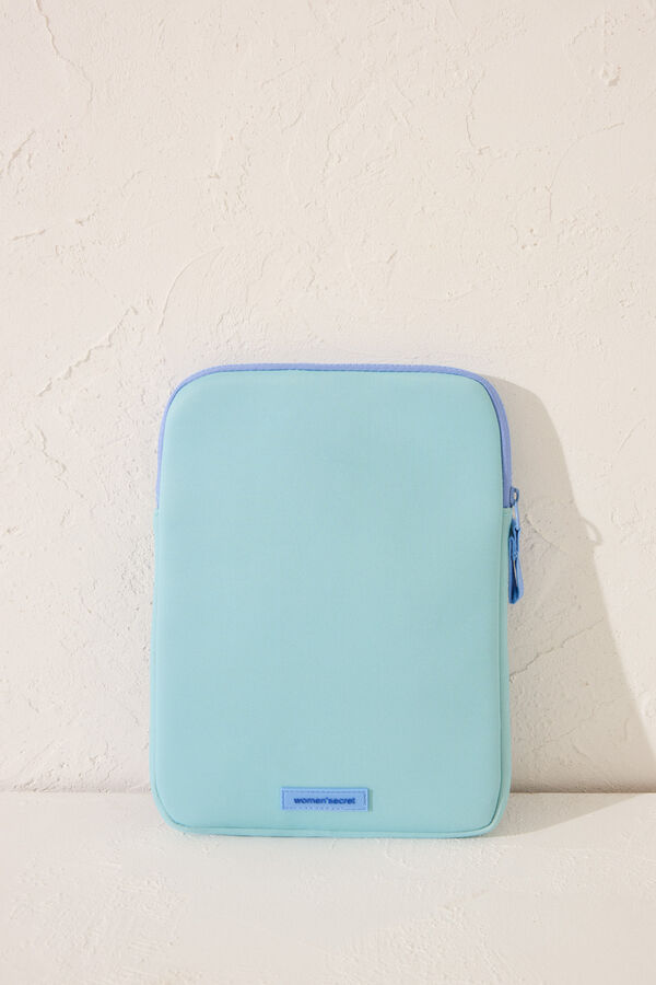 Womensecret Funda de neopreno azul para iPad verde