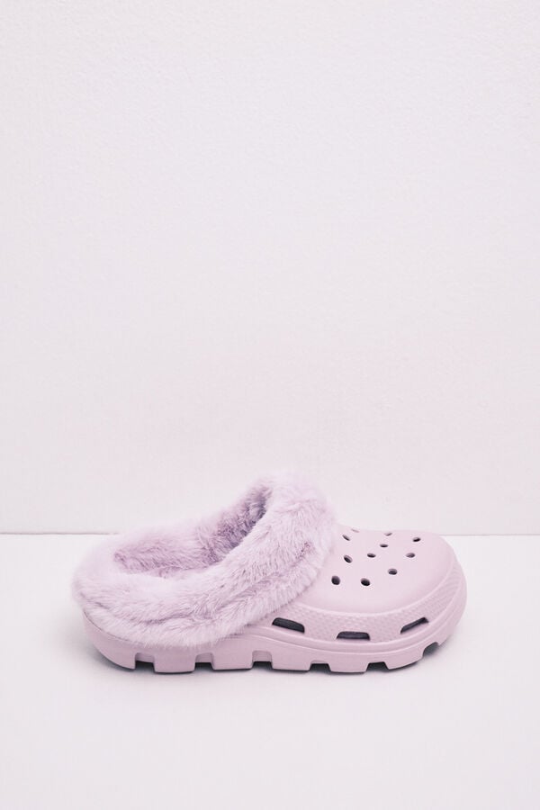 HI&BYE Pantunflas zueco plataforma morado morado/lila